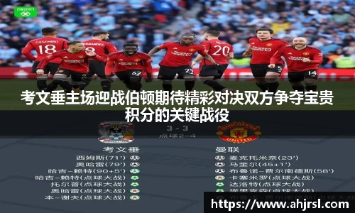 考文垂主场迎战伯顿期待精彩对决双方争夺宝贵积分的关键战役